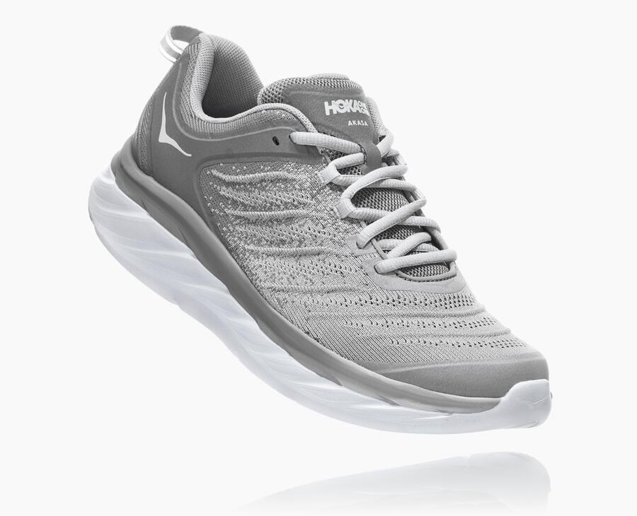 Hoka One One Hardloopschoenen Heren - Akasa - Grijs - OR7625341